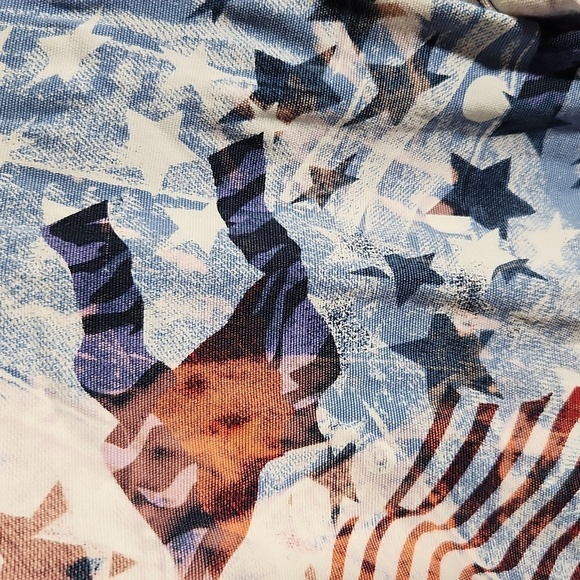 Tommy Hilfiger Jeans Womens Size 9 July 4th Pants Flags Stars Vintage - Picture 2 of 8